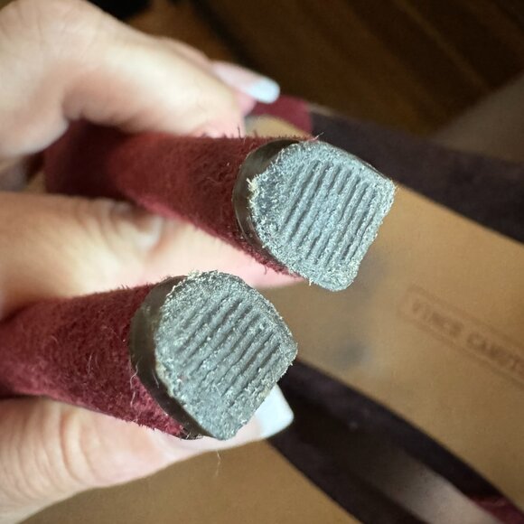 Vince Camuto color block suede heel Size 8 - Picture 15 of 16